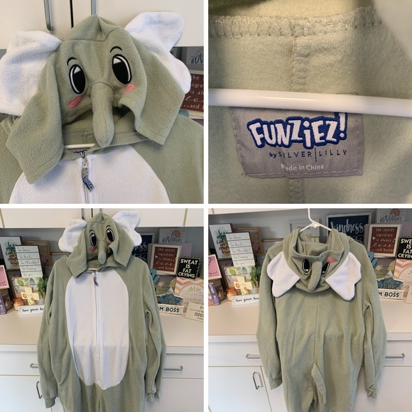 Adorable Elephant Costume/PJs - Picture 3 of 16